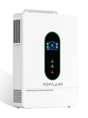 POWLAND 12000W Solar Hybrid Inverter 48V DC to 120V-240V AC Single Phase Split Phase Power Inverter,Built in 200A MPPT Charge Controller,Solar Inverter Work with 48V LiFePO4/Lead Acid, UL1741