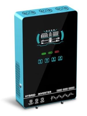 POWLAND 4000W Hybrid Solar Inverter | 24V DC to 120V AC Pure Sine Wave | LCD Display with Glass Top | 140A MPPT Charge Controller | Battery-Less & Lithium/AGM Battery Compatible