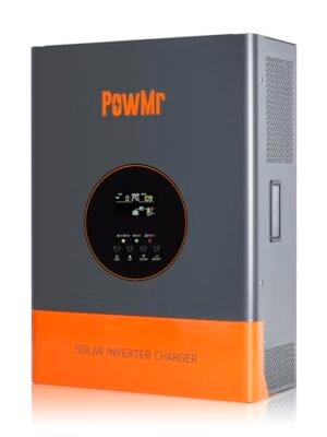 PowMr Split Phase 10000W 48VDC to 110V/220VAC, 10KW Hybrid Solar Inverter with 120A MPPT Charge Controller, Peak Power:30000W, Max PV Input 6400W, Pure Sine Wave Inverter for 48V Lead-Acid, Li Battery