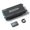 Renogy Inverter P2 3000W Pure Sine Wave Inverter 12V DC to 120V AC Converter for Home, RV, Truck, Camping, Trailer, with Wired Remote Controller, Support Li, AGM, SLD, GEL, FLD Batteries